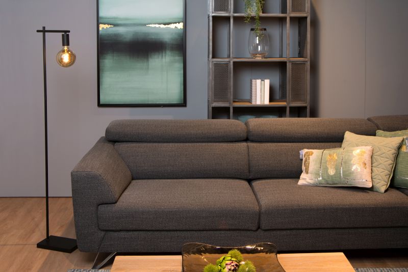 Lucide LEANNE - Stojacia lampa - 1xE27 - Čierna